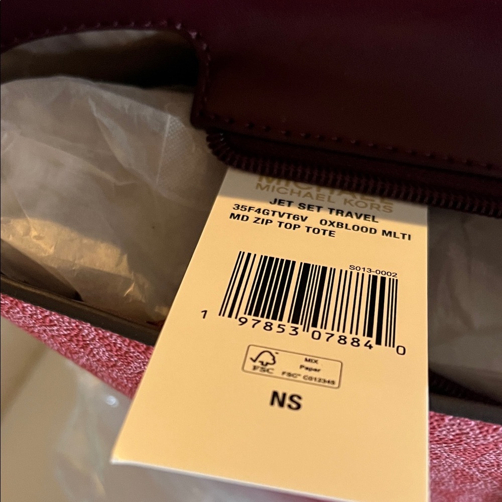 Michael Kors Two-Tone Pink and Purple Tote - Picture 2 of 14